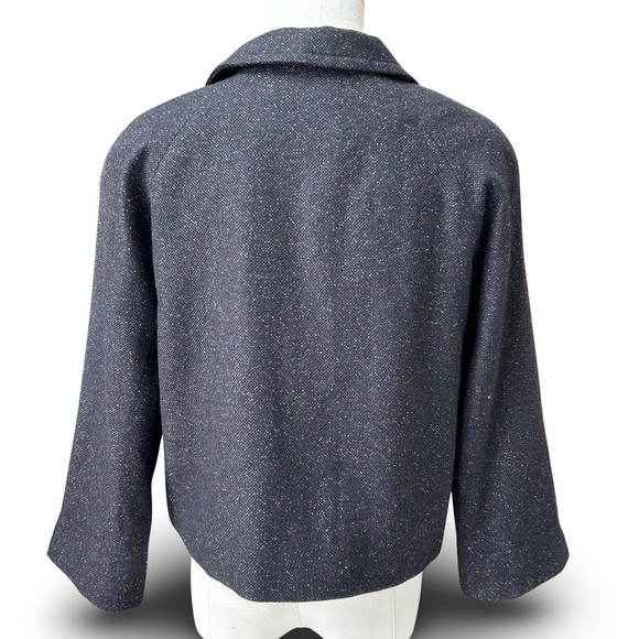 Women's Tristan & Iseut Short Sleeve with Lapel Coat Wool Blend Size Medium - Picture 3 of 11